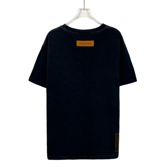 Louis Vuitton Staples Edition Black Crewneck T-Shirt M Cotton Blend Unisex - Picture 2 of 8